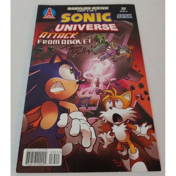 Sonic Universe Comic #35 Feb 2012 Babylon Rising Part 3 of 4 Signed Copy - Picture 2 of 10